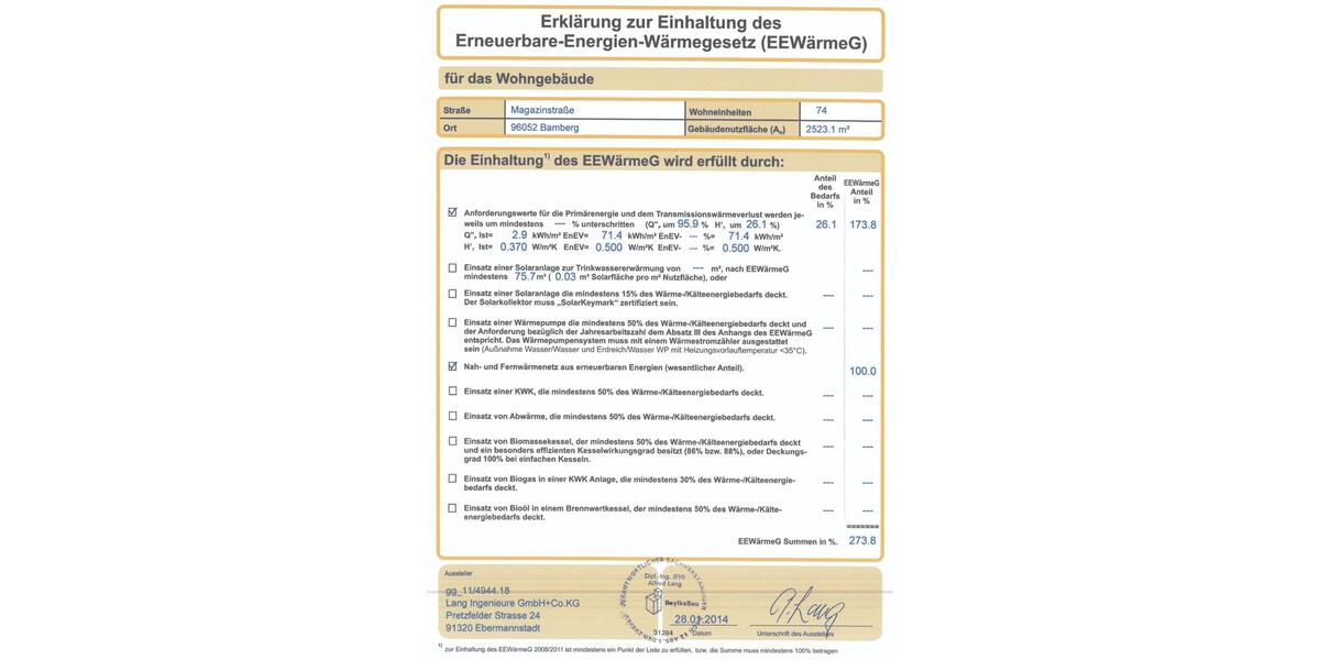 Etagenwohnung Bamberg Bamberg-Ost - 1 Zimmer, 28 m&sup2;, 620&euro; | Angebot:25403372